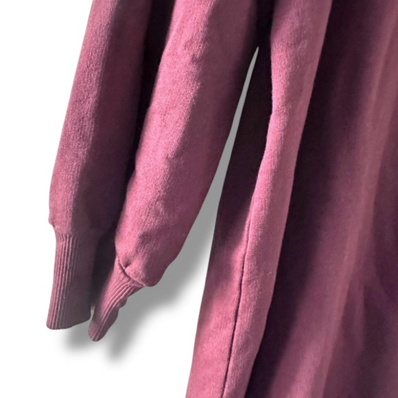 Michael Stars Veronica Terry Plum Puff Sleeve Dress‎ Women’s Size Large NWT - Picture 7 of 16